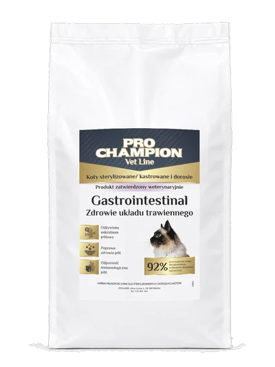 Opakowanie karmy Gastrointestinal Zdrowie układu trawiennego, widok z przodu